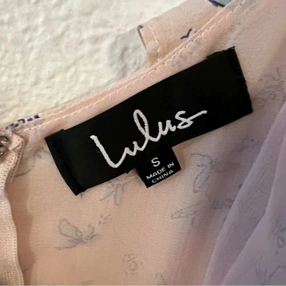 Lulu's Pink Floral Midi Dress - Picture 11 of 14